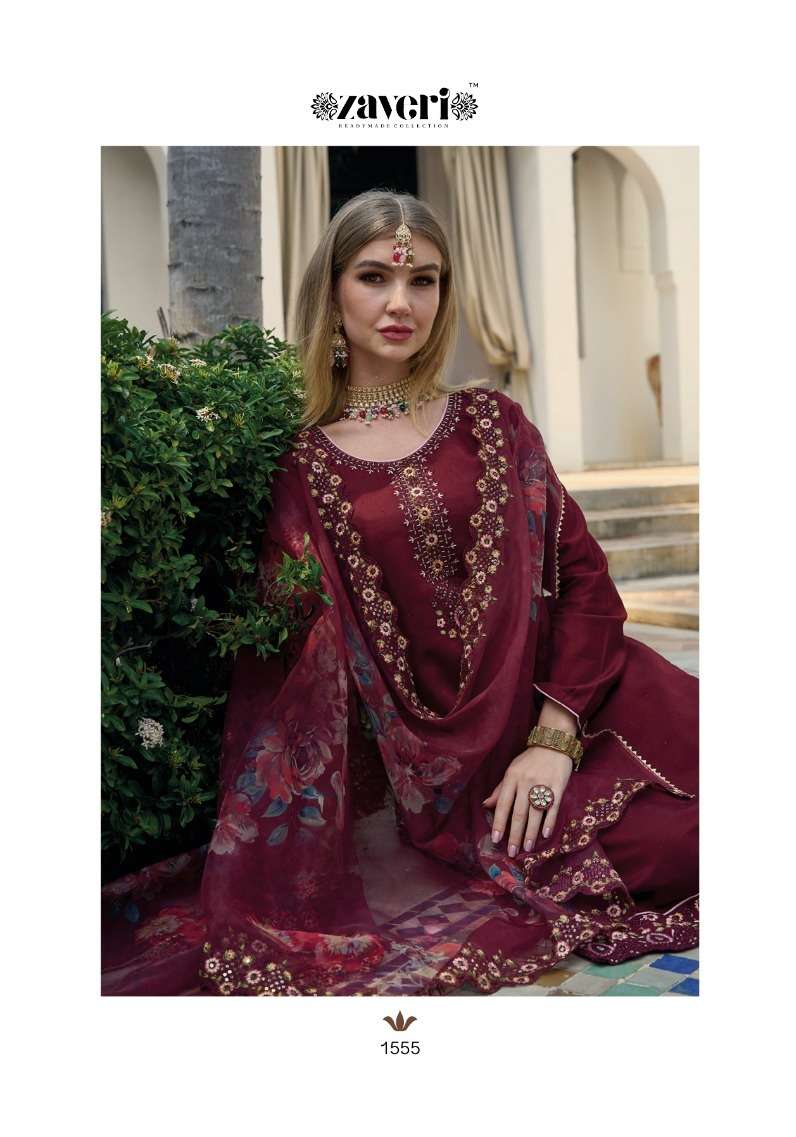 SABWAY BY ZAVERI 1555 TO 1558 SERIES VISCOSE  SILK WORK STITCHED DRESSES