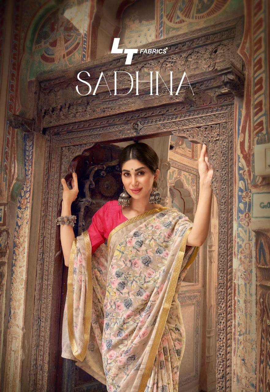 SADHNA BY  LT FABRICS 75001 TO 75010 SERIES FANCY PRINTED SAREES