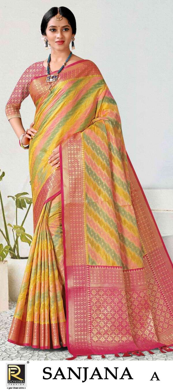 SANJANA BY RONISHA FASHION DESIGNER BANARASI SILK SAREES