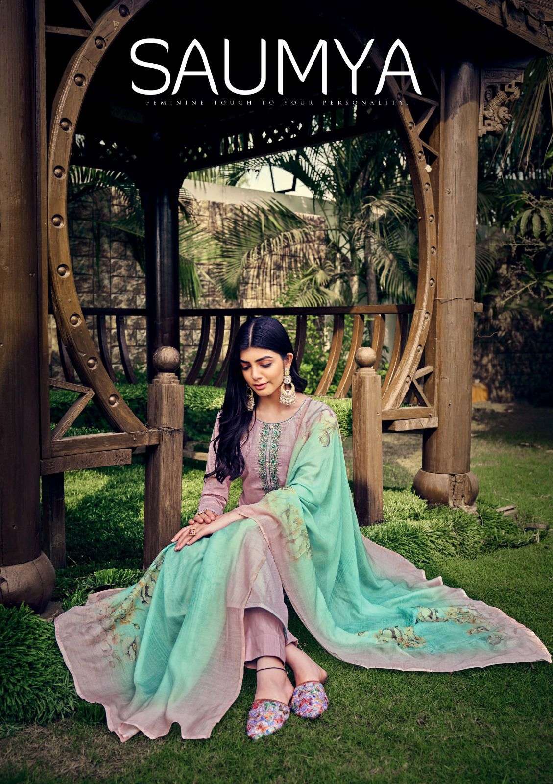 SAUMYA BY SARGAM PRINTS 340-001 TO 340-008 SERIES LAWN EMBROIDERED DRESSES