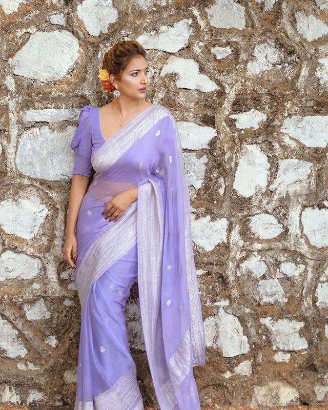 SC 117 LAVENDER BY ASLIWHOLESALE DESIGNER SOFT COTTON SAREE