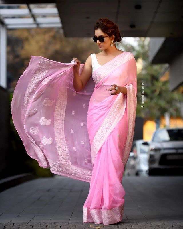 SC 117 PINK BY ASLIWHOLESALE DESIGNER SOFT COTTON SAREES