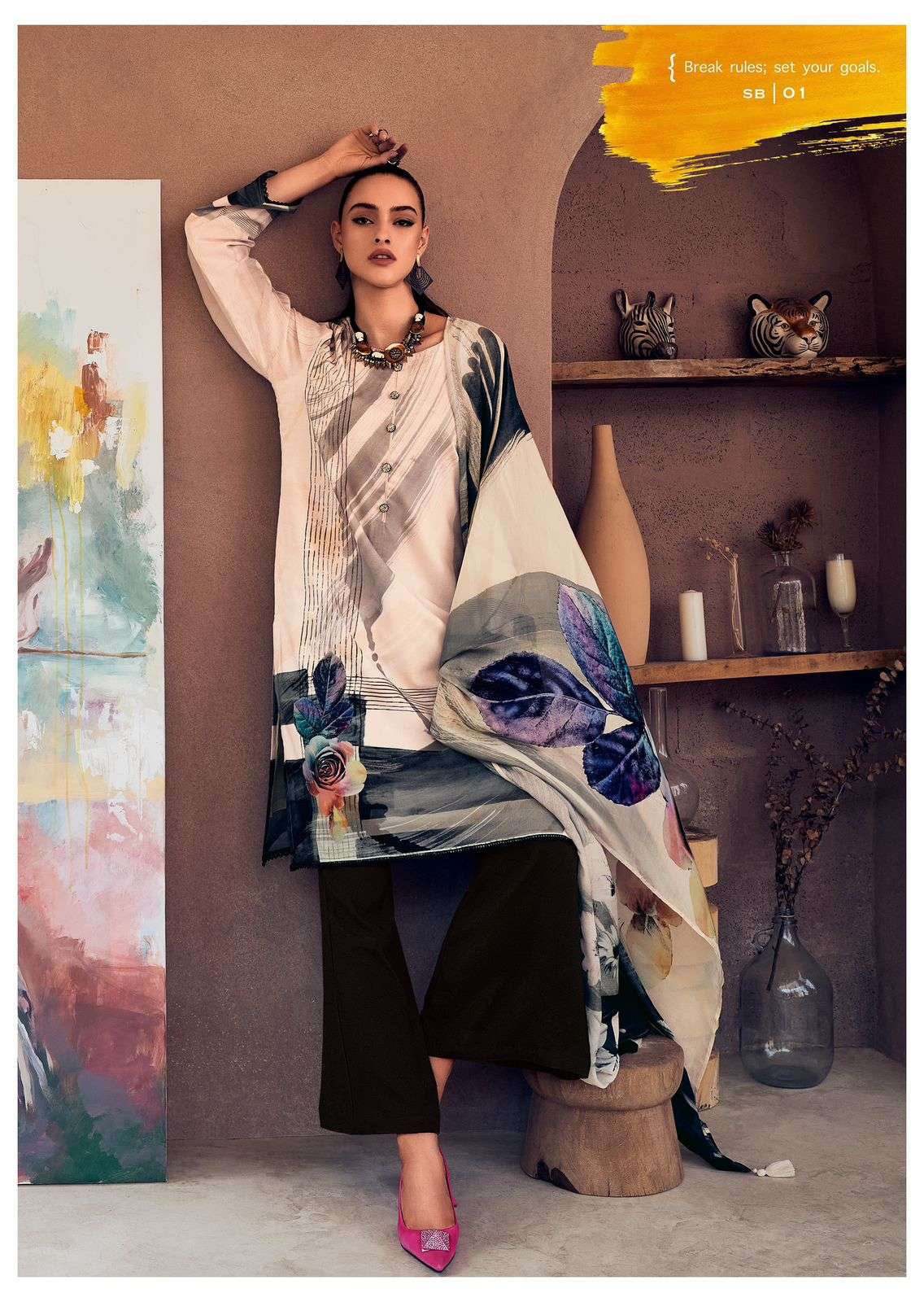 SEASON OF BLOSSOM BY VARSHA 01 TO 03 SERIES PURE COTTON PRINTED DRESSES