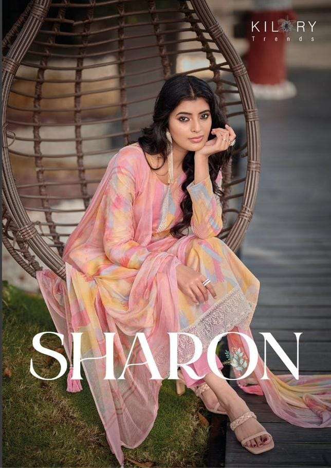 SHARON BY KILORY TRENDZ 651 TO 658 SERIES PURE LAWN COTTON WORK DRESSES