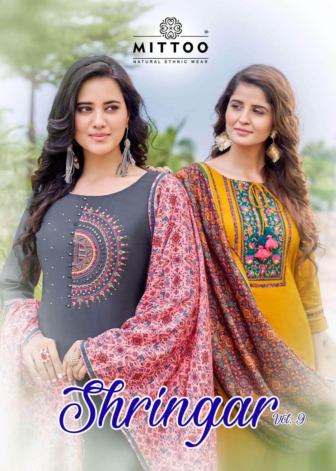 SHRINGAR VOL-9 BY MITTOO 1024 TO 1029 SERIES VISCOSE STITCHED DRESSES