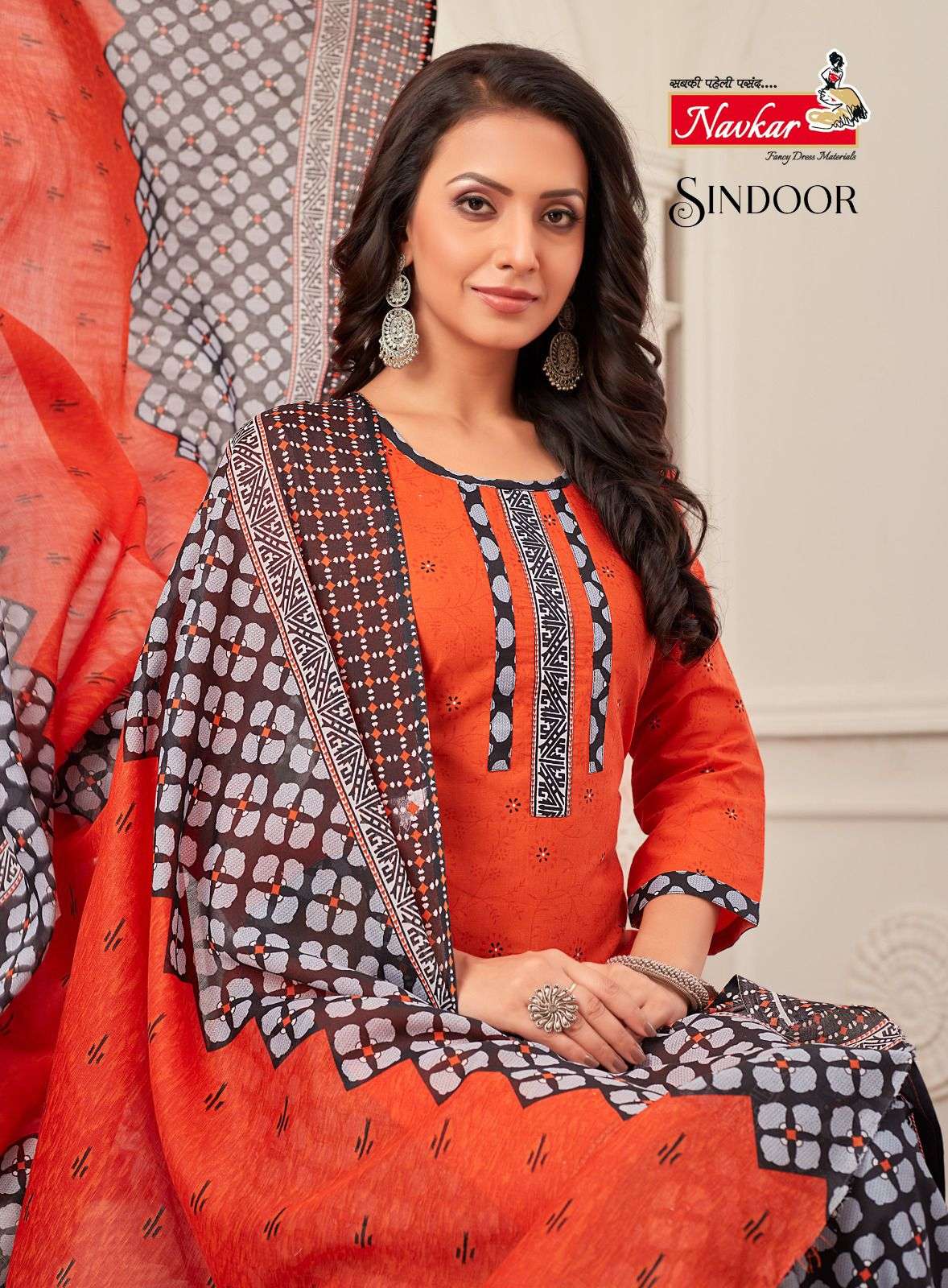 SINDOOR VOL-17 BY NAVKAR 1701 TO 1716 SERIES COTTON EMBROIDERY STITCHED DRESSES