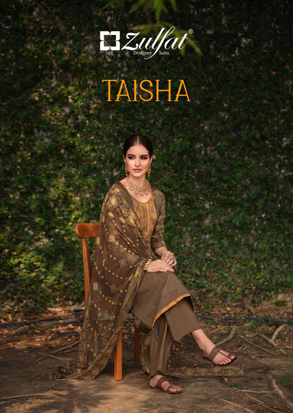 TAISHA BY ZULFAT 486-001 TO 486-008 SERIES DESIGNER COTTON DRESSES