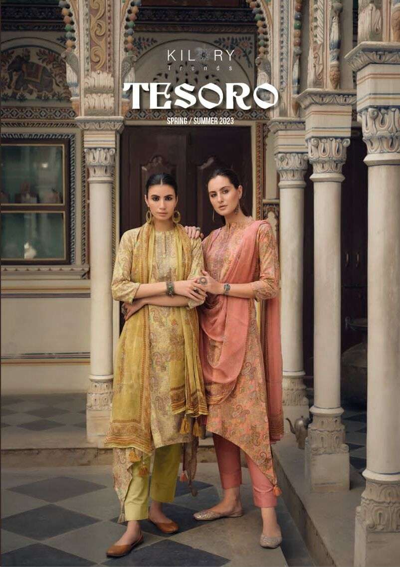 TESORO BY KILORY TRENDZ 641 TO 648 SERIES PURE LAWN COTTON WORK DRESSES