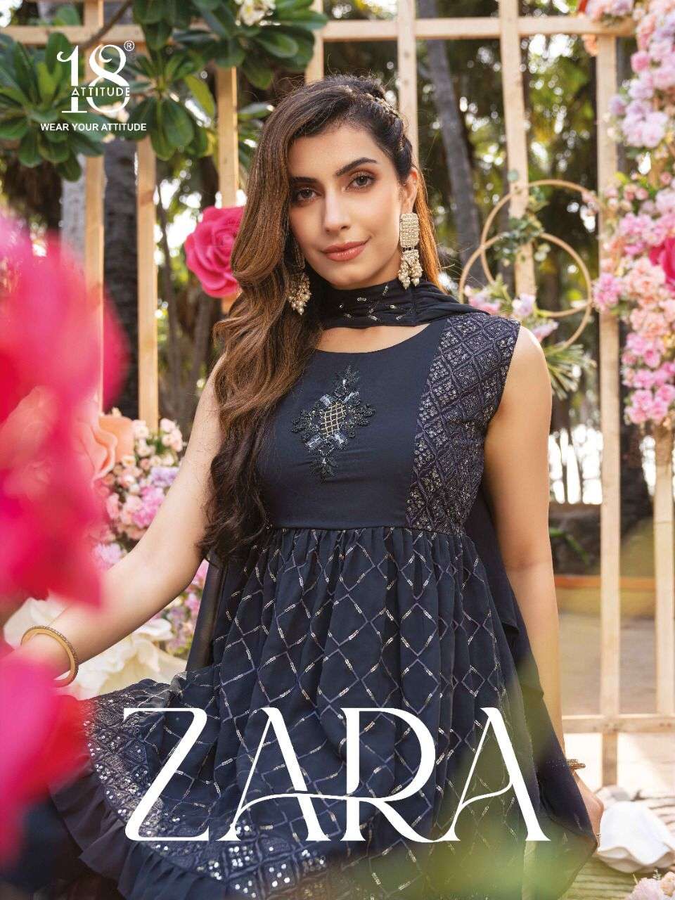 ZARA BY 18 ATTITUDE 1001 TO 1005 SERIES PREMIUM GEORGETTE DRESSES