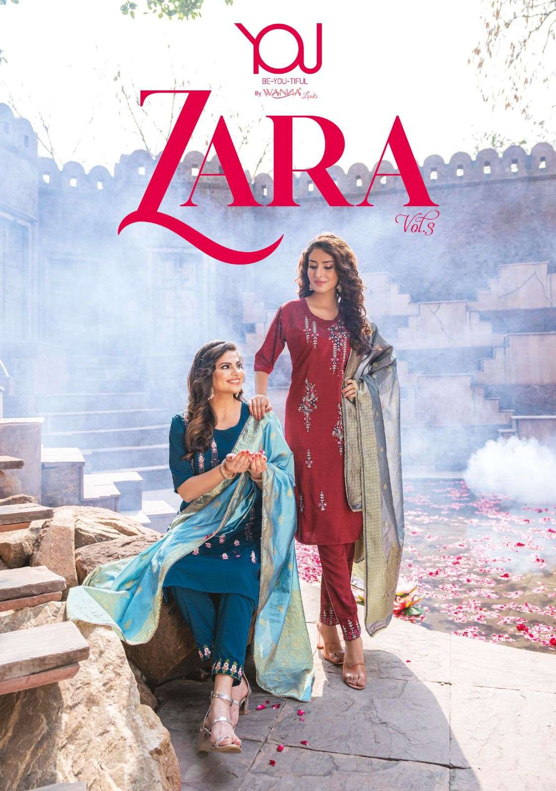 ZARA VOL-3 BY YOU 301 TO 307 SERIES SILK EMBROIDERY STITCHED DRESSES