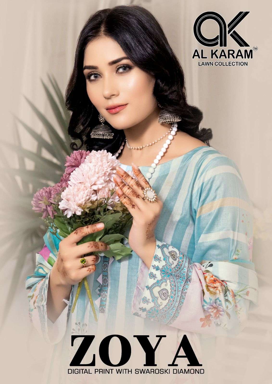 ZOYA BY AL KARAM 1001 TO 1006 SERIES PURE LAWN COTTON DRESSES