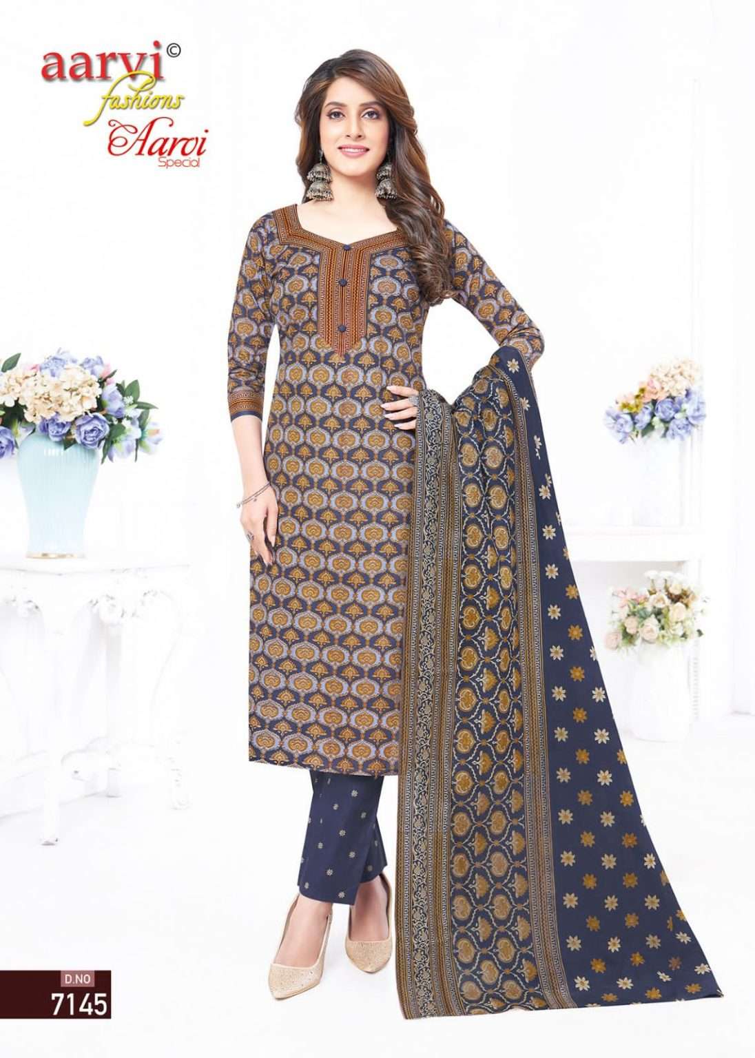 AARVI SPECIAL READYMADE  VOL-19 BY AARVI FASHIONS COTTON DRESSES