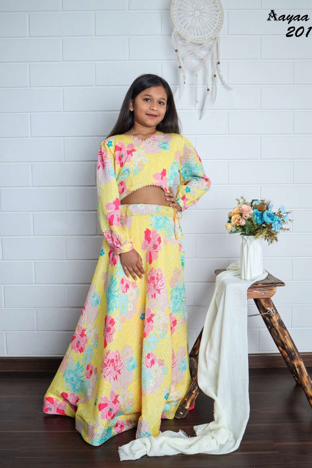 AAYAA YAANA VOL-02 BY ASLIWHOLESALE FANCY DESIGNER KIDS LEHENGAS