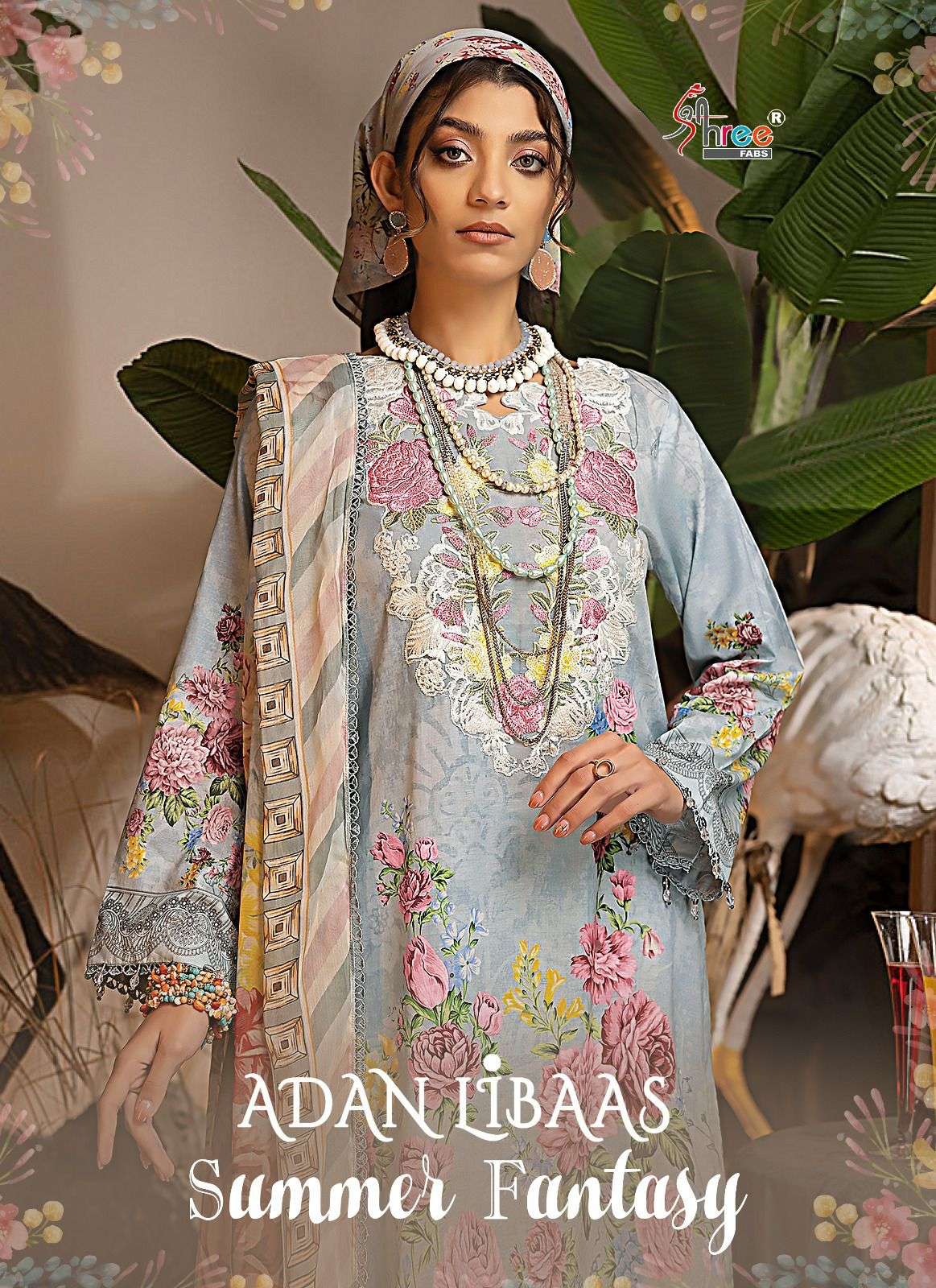 ADAN LIBAAS SUMMER FANTASY BY SHREE FABS 3132 TO 3139 SERIES COTTON DRESSES