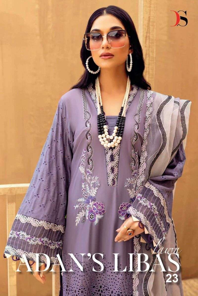 ADAN LIBAS LAWN 23 BY DEEPSY SUITS 3111 TO 3116 SERIES COTTON DRESSES