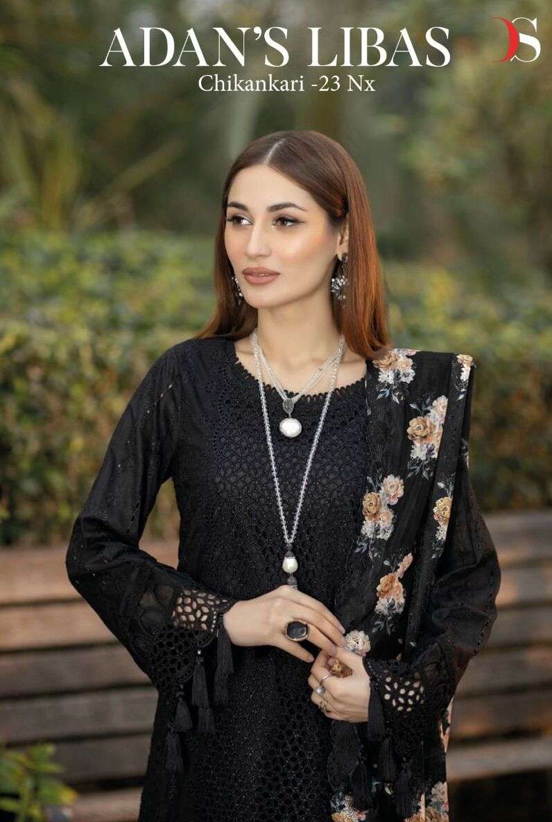 ADAN LIBAS LAWN 23 NX BY DEEPSY SUITS PURE COTTON EMBROIDERD DRESSES