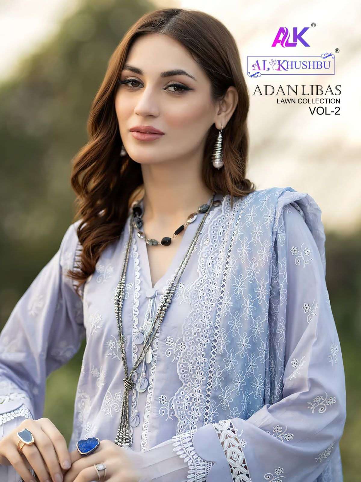 ADAN LIBAS VOL-2 BY AL KHUSHBU DESIGNER HEAVY COTTON EMBROIDERY DRESSES