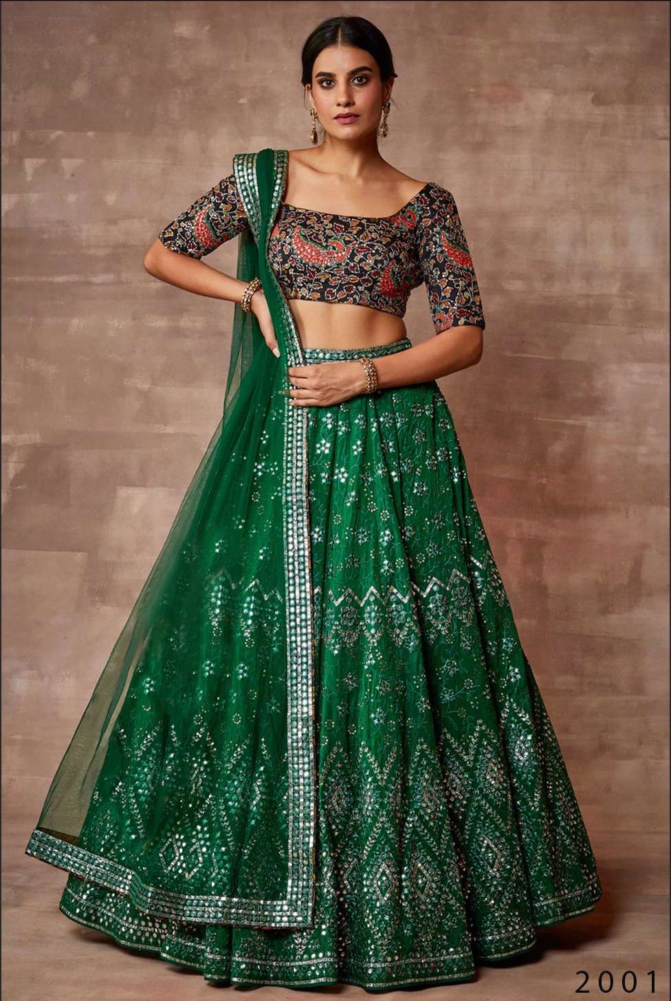 ARCA BY ASLIWHOLESALE DESIGNER SOFT ORGANZA LEHENGAS