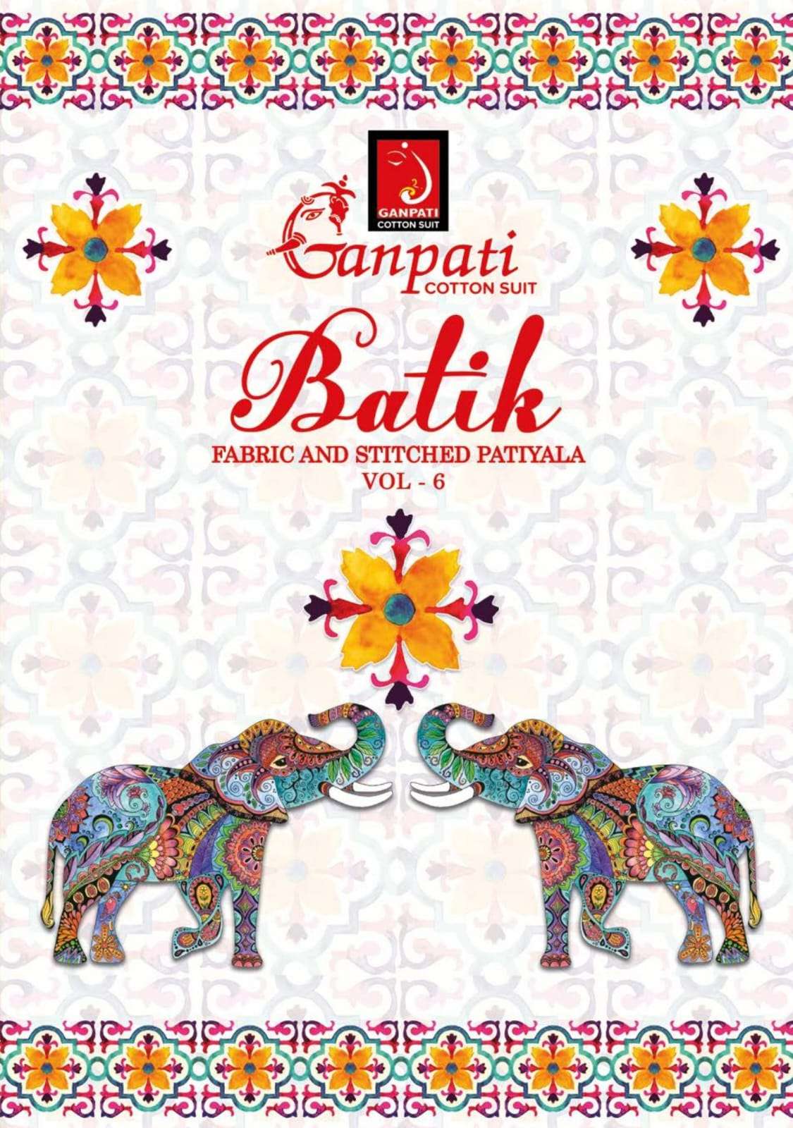 BATIK VOL-06 BY GANPATI COTTON SUIT 601 TO 615 SERIES COTON CO-ORD