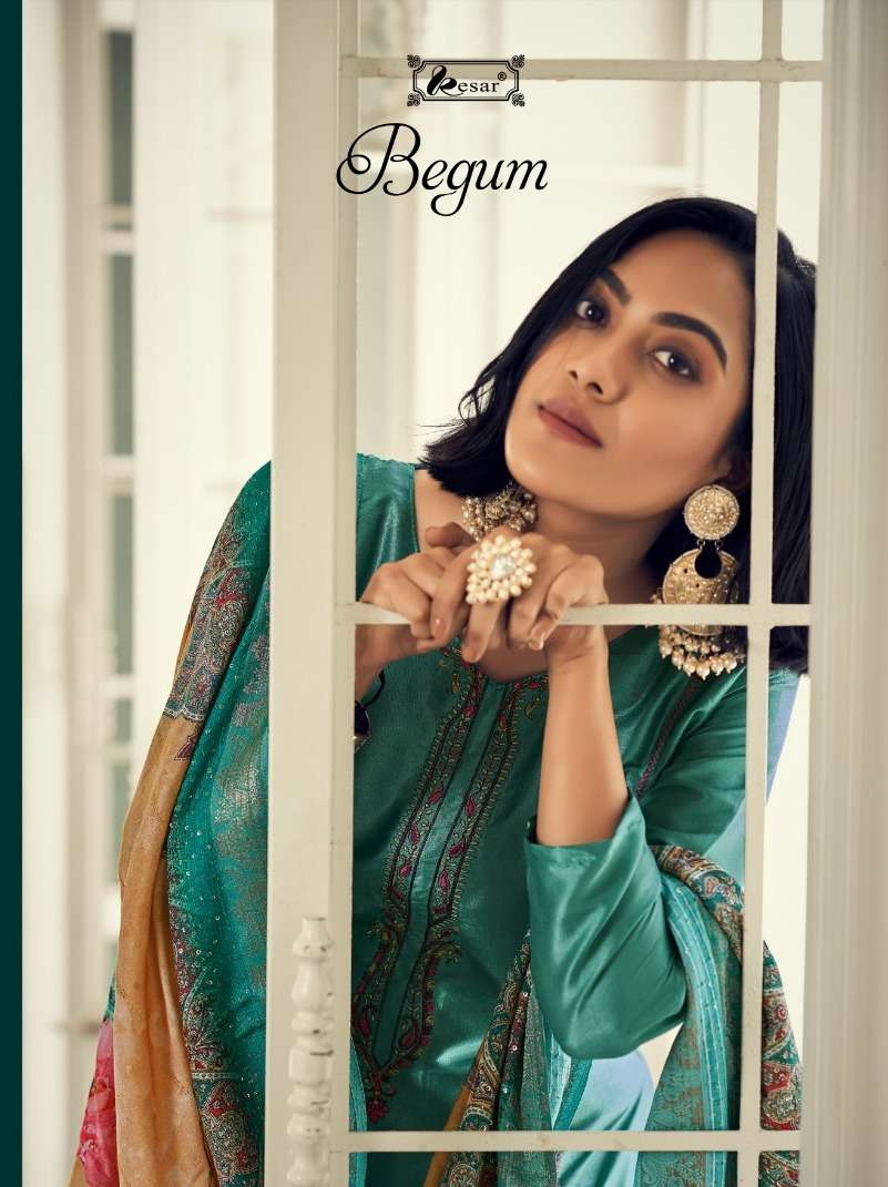 BEGUM BY KESAR 167001 TO 167006 SERIES VISCOSE RUSSIAN SILK DRESSES