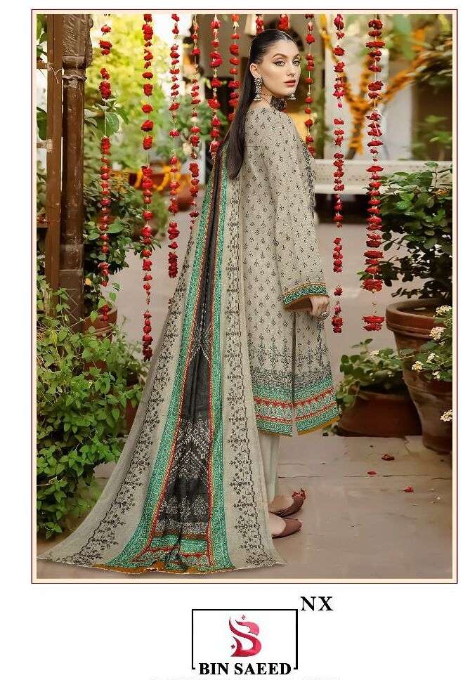 BIN SAEED LAWN COLLECTION VOL-03 NX BY SHREE FABS LAWN PAKISTANI DRESSES