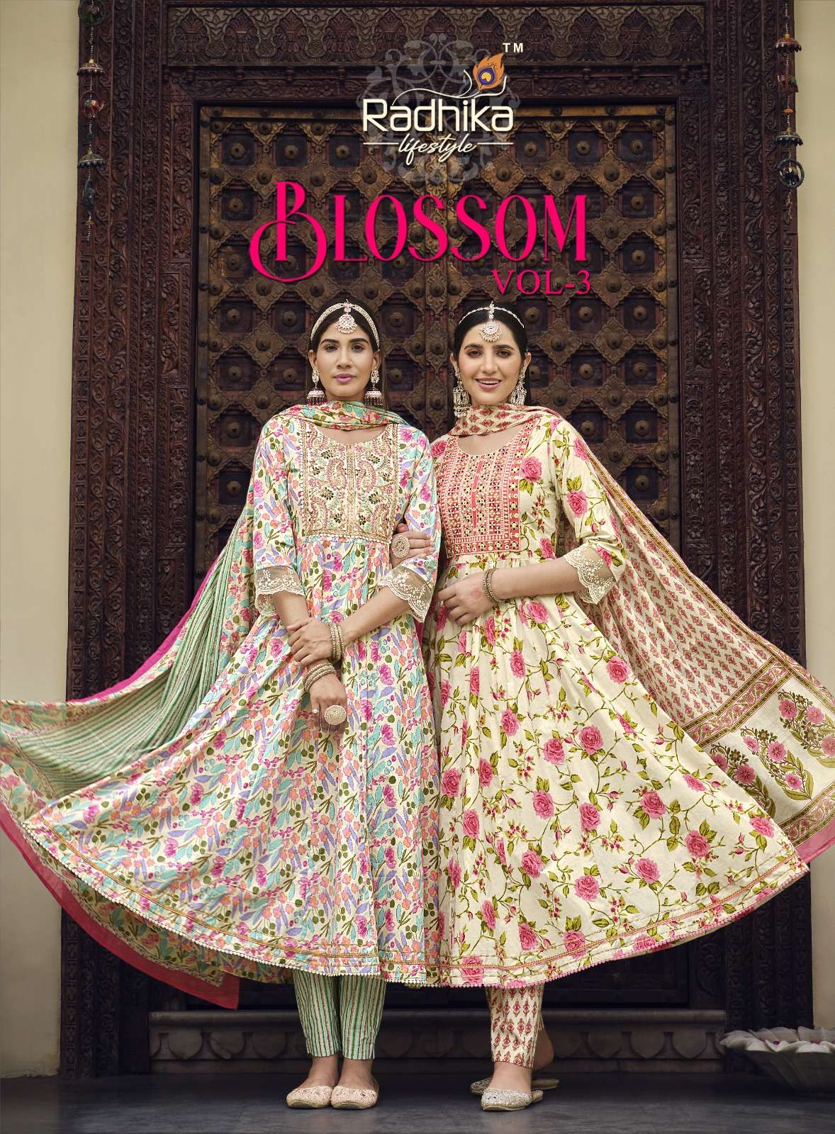 BLOSSOM VOL-03 BY RADHIKA LIFESTYLE 3001 TO 3008 SERIES COTTON DRESSES