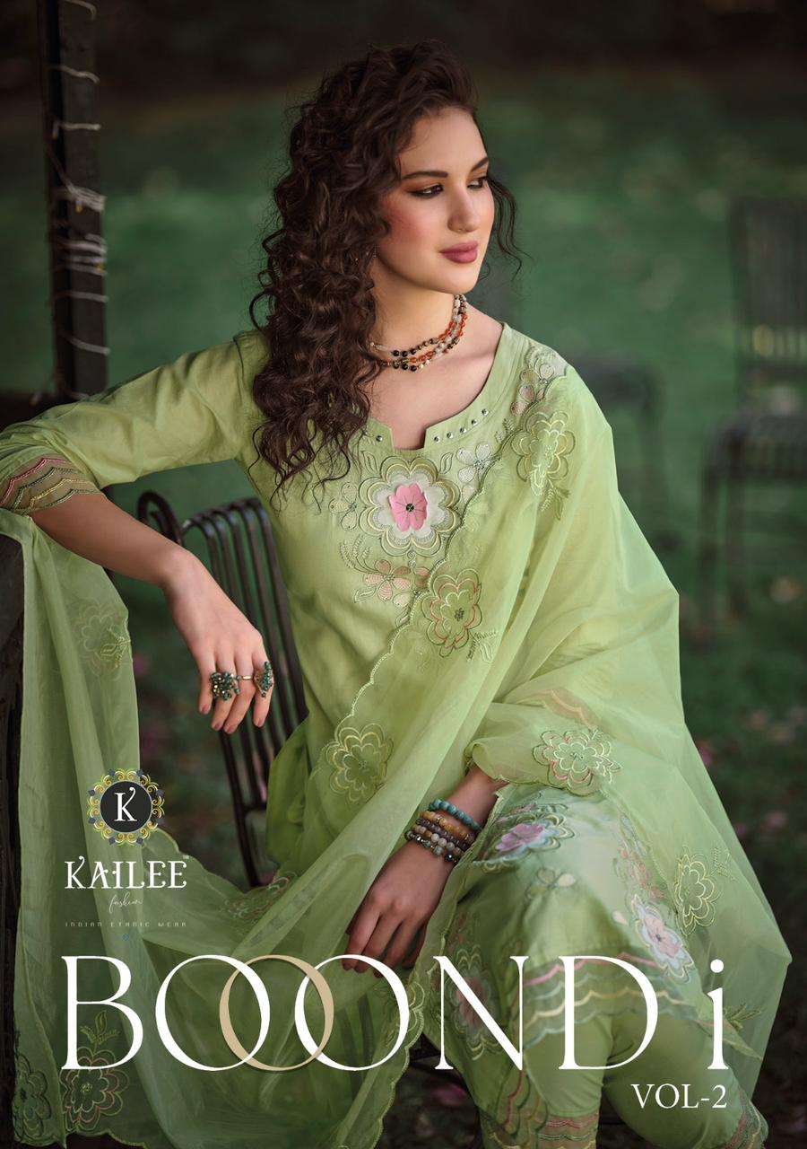 BOONDI VOL-2 BY KALKI FASHION 40601 TO 40606 SERIES COTTON STITCHED DRESSES