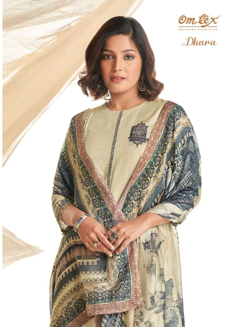 DHARA BY OMTEX LAWN COTTON DIGITAL PRINT WITH EMROIDERY DRESSES