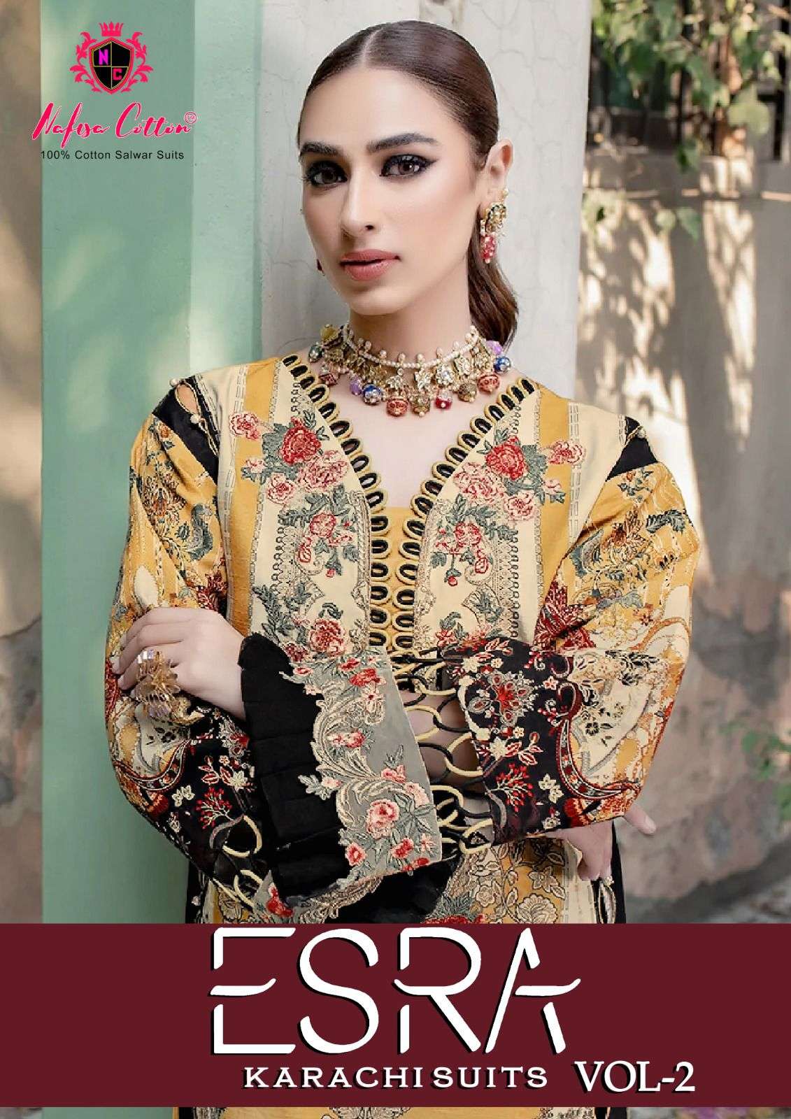 ESRA KARACHI SUITS VOL-2 BY NAFISA COTTON 2001 TO 2006 SERIES COTTON DRESSES