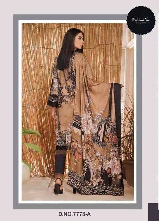 FIRDOUS PREMIUM COLLECTION VOL-1 BY MEHBOOB TEX COTTON EMBROIDERD DRESS