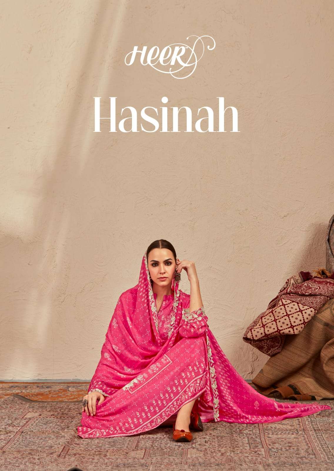 HASINAH BY HEER 9011 TO 9018 SERIES DESIGNER SOFT COTTON SILK DRESSES