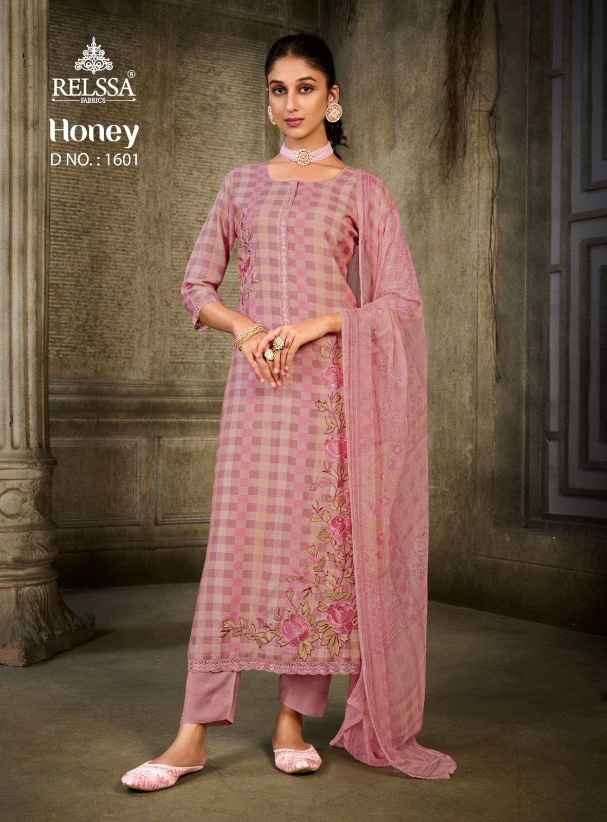 HONEY BY RELSSA 1601 TO 1604 SERIES COTTON PRINT WORK DRESSES