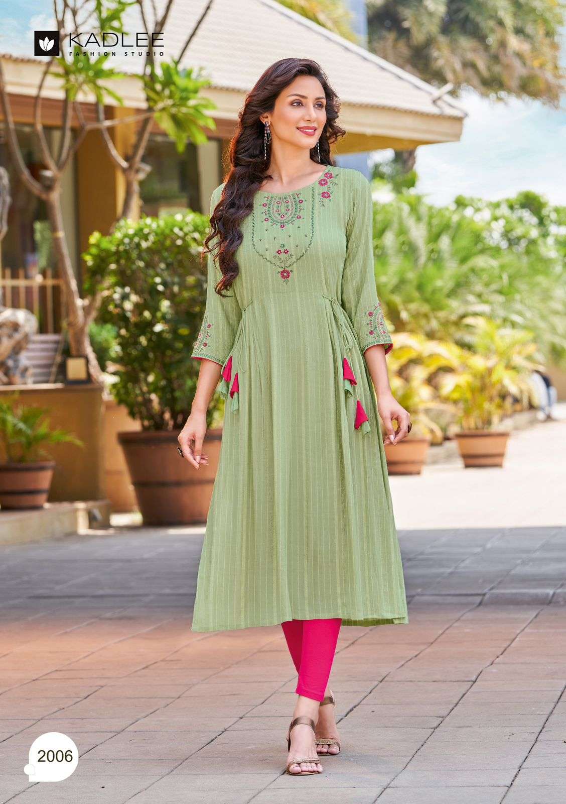 INNAYAT BY KADLEE 2001 TO 2006 SERIES EMBROIDERED RAYON RINCLE KURTIS