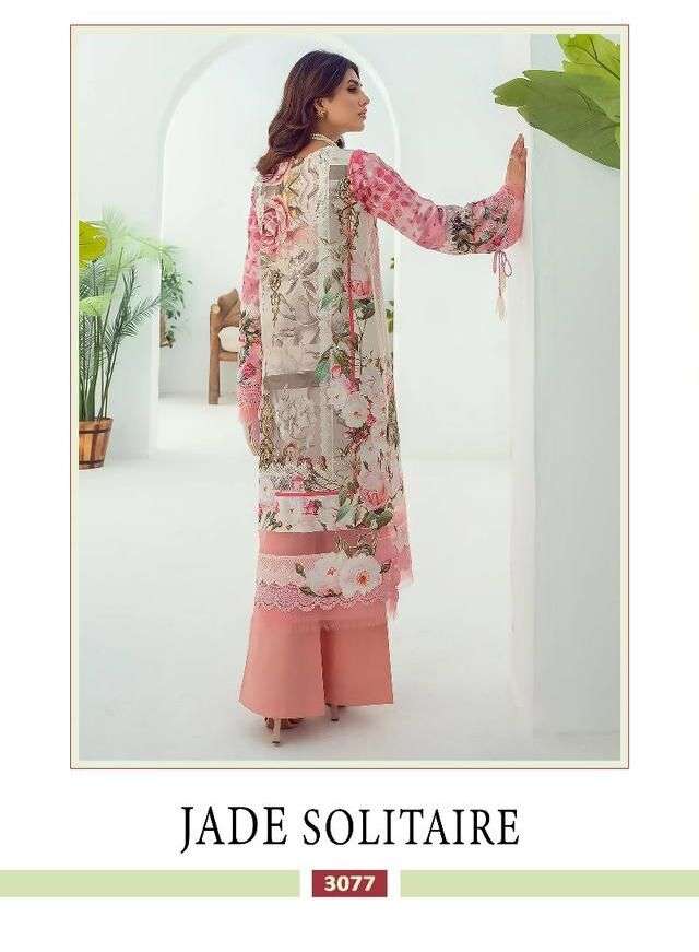 JADE SOLITAIRE BY SHREE FABS 3077 TO 3081 SERIES HEAVY COTTON DRESSES