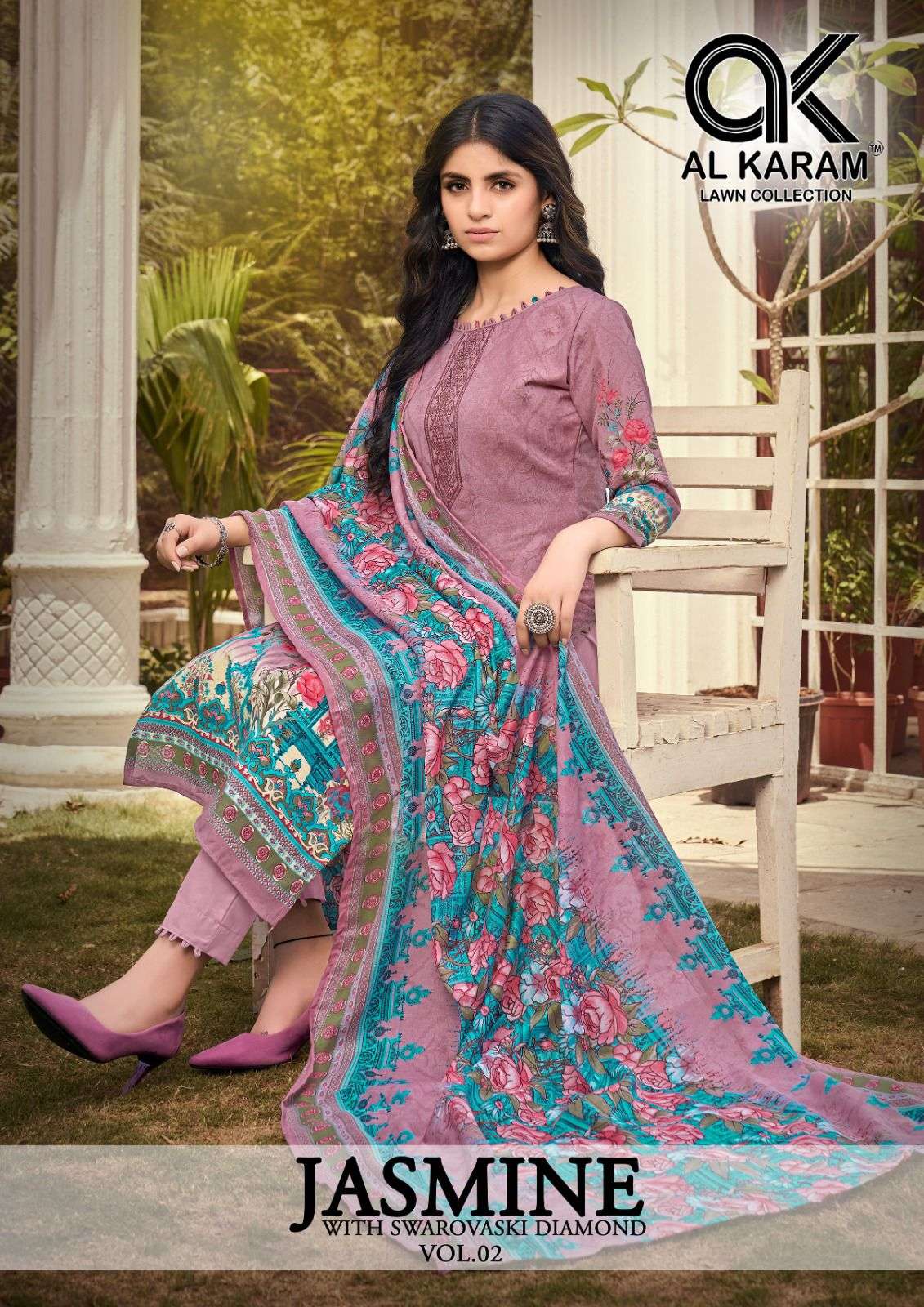 JASMINE VOL-2 BY AL KARAM 2001 TO 2010 COTTON PRINT PAKISTANI DRESSES