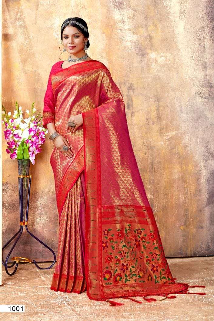 JYOTI BY BUNAWAT 1001 TO 1006 SERIES KANJIVARM SILK WORK SAREES