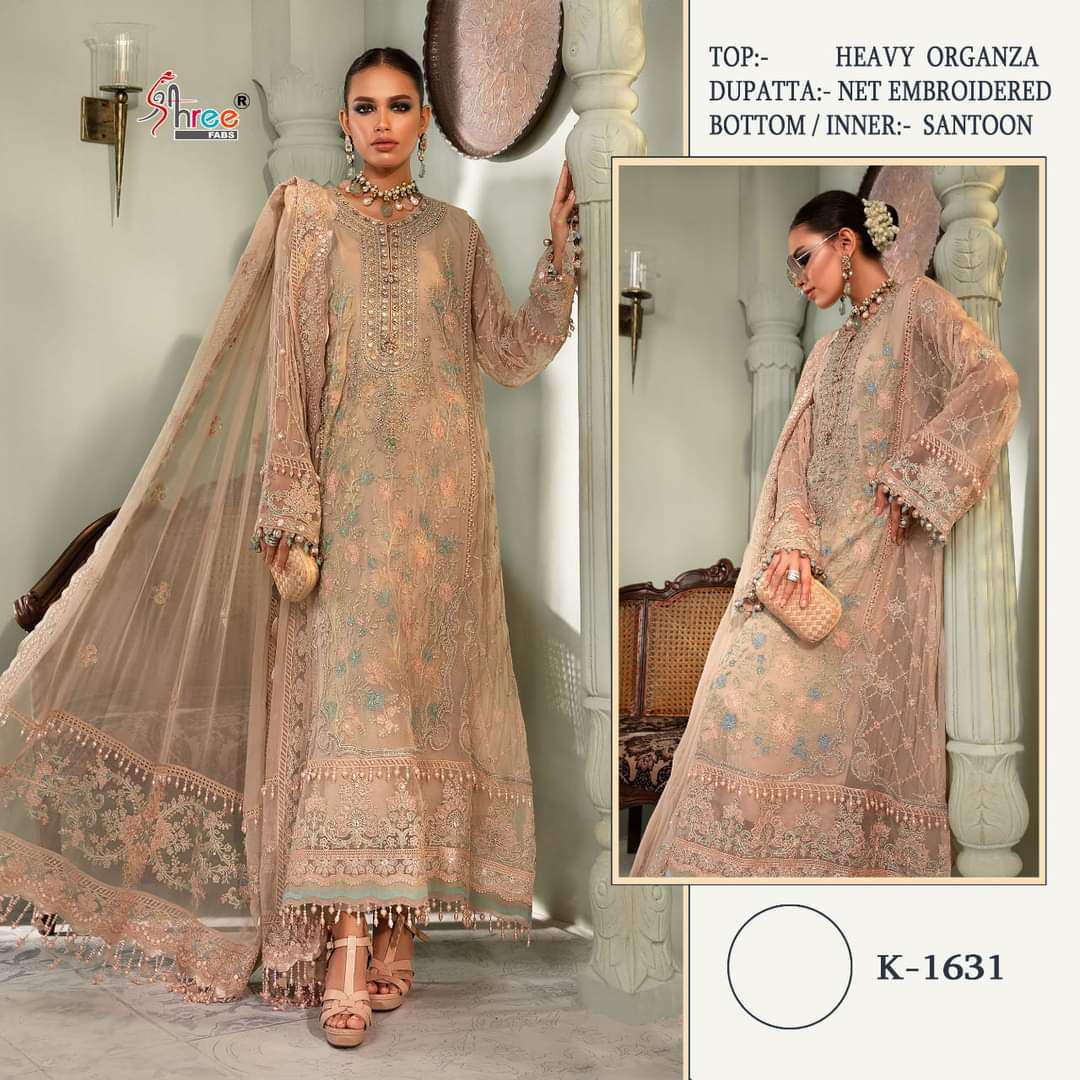 K-1631 HIT DESIGN BY SHREE FABS HEAVY ORGANZA PAKISTANI DRESS