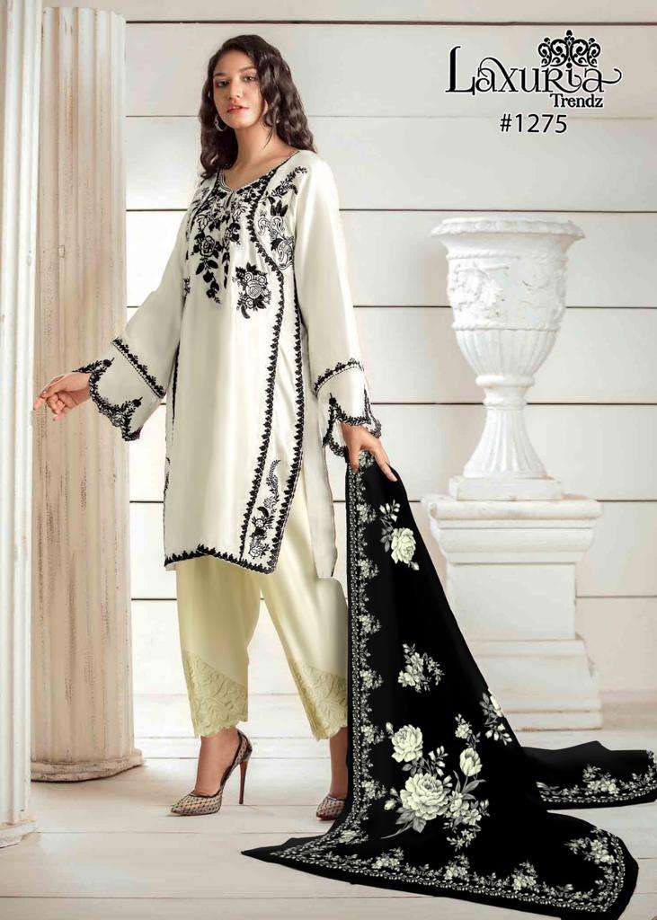 LAXURIA 1275 BY LAXURIA TRENDZ HEAVY DESIGNER FAUX GEORGETTE DRESSES