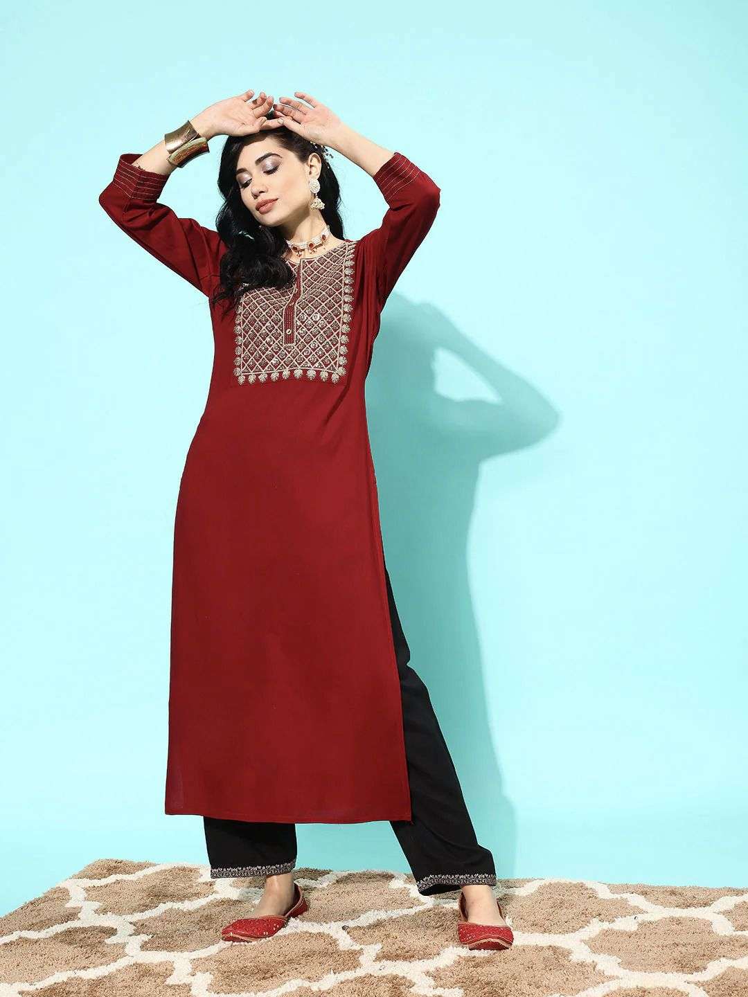 MAISHA VOL-63 BY ASLIWHOLESALE DESIGNER FACNY VISCOSE RAYON KURTI