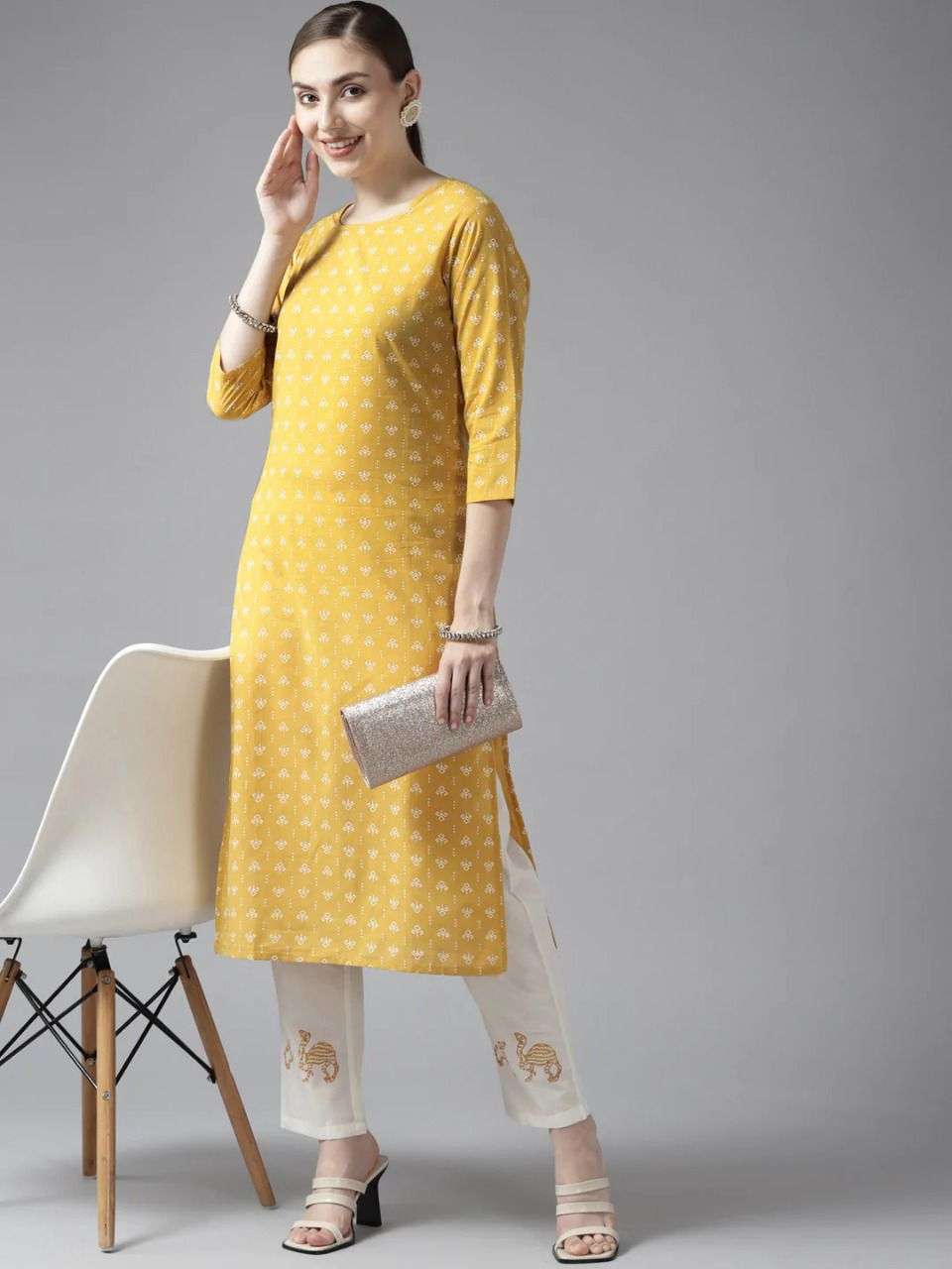 MAISHA VOL-97 BY ASLIWHOLESALE DESIGNER FACNY COTTON KURTI WITH PANT