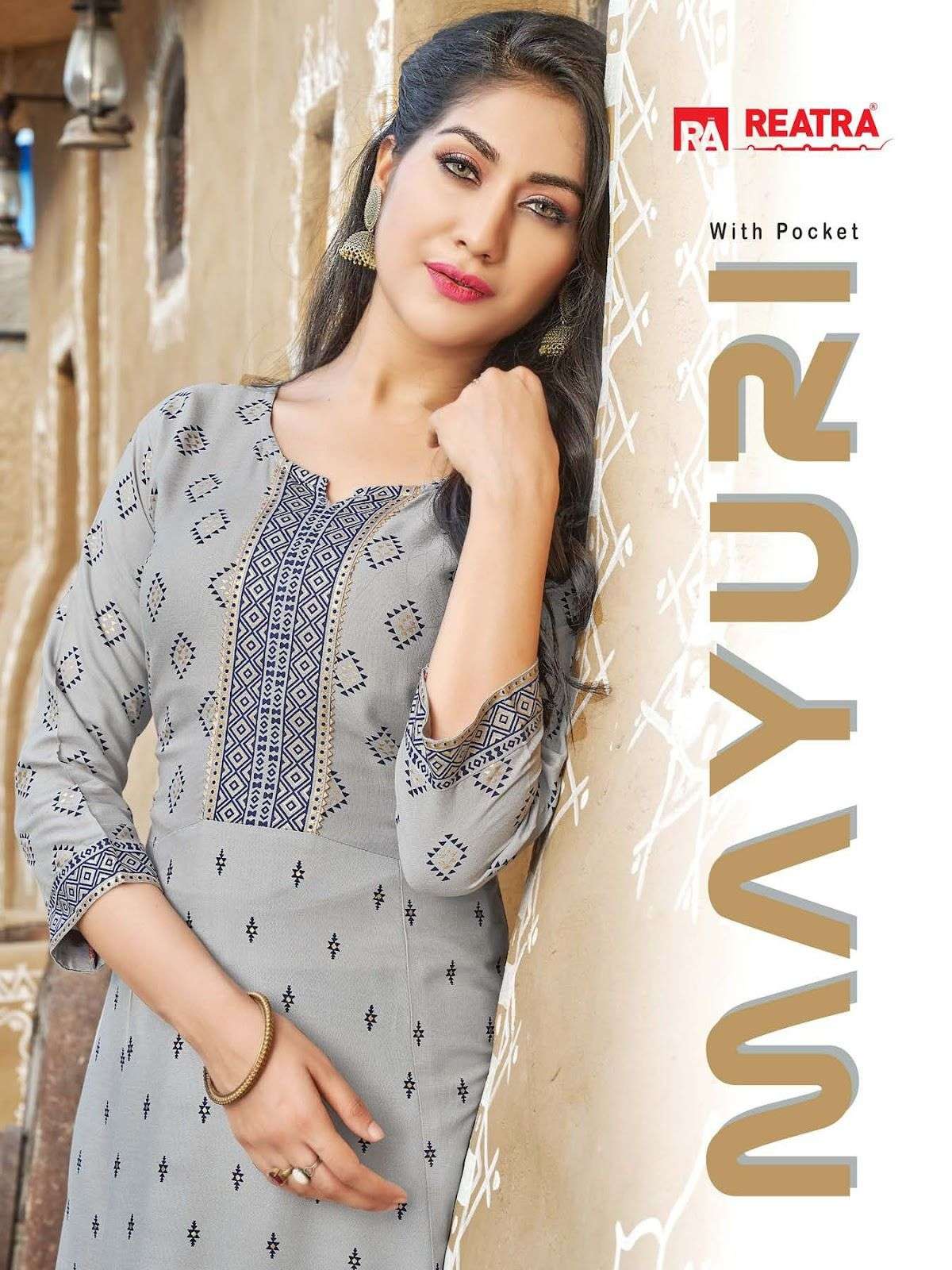 MAYURI BY REATRA 1001 TO 1006 SERIES RAYON SLUB KURTIS