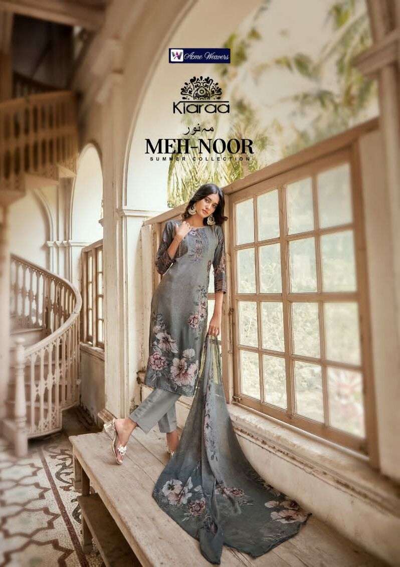 MEH NOOR BY ACME WEAVERS 1001 TO 1006 SERIES COTTON DRESSES