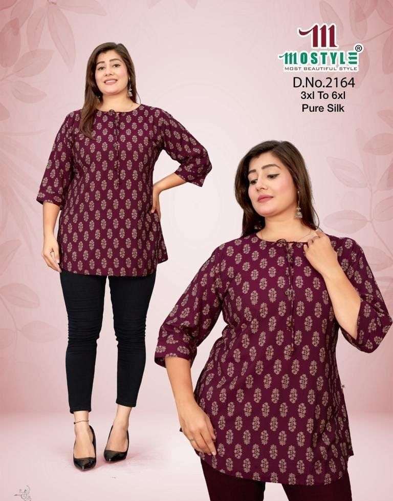 MOSTYLE TUNIC BY ASLIWHOLESALE FANCY SILK GIRLIS TUNICS