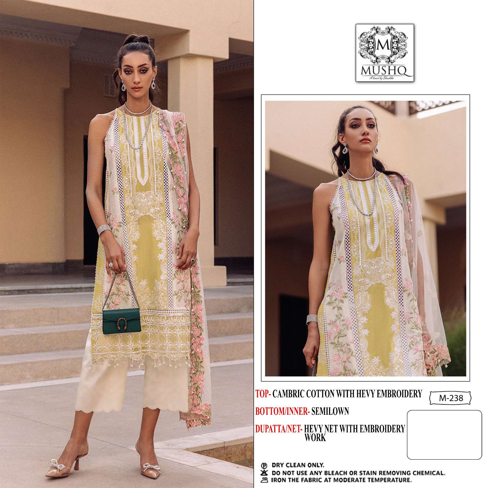 MUSHQ HIT DESIGN VOL-3 BY MUSHQ PURE HEAVY COTTON WORK PAKISTANI DRESSES