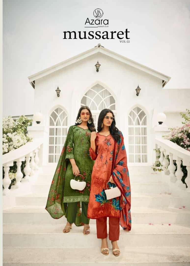 MUSSARET VOL-22 BY RADHIKA FASHION 56001 TO 56008 SERIES COTTON WORK DRESSES