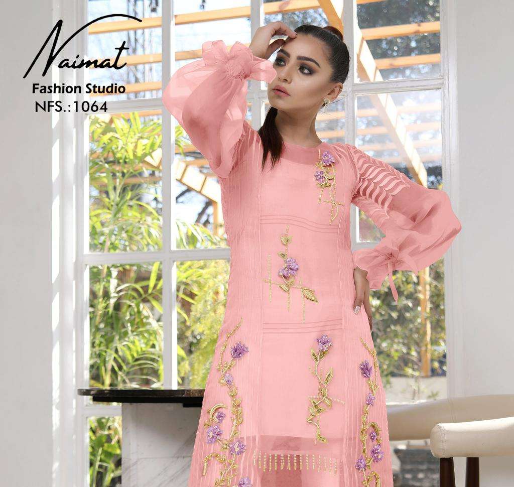 NFS 1064 COLOURS BY NAIMAT FASHION STUDIO PURE FAUX STITCHED PAKISTANI DRESSES