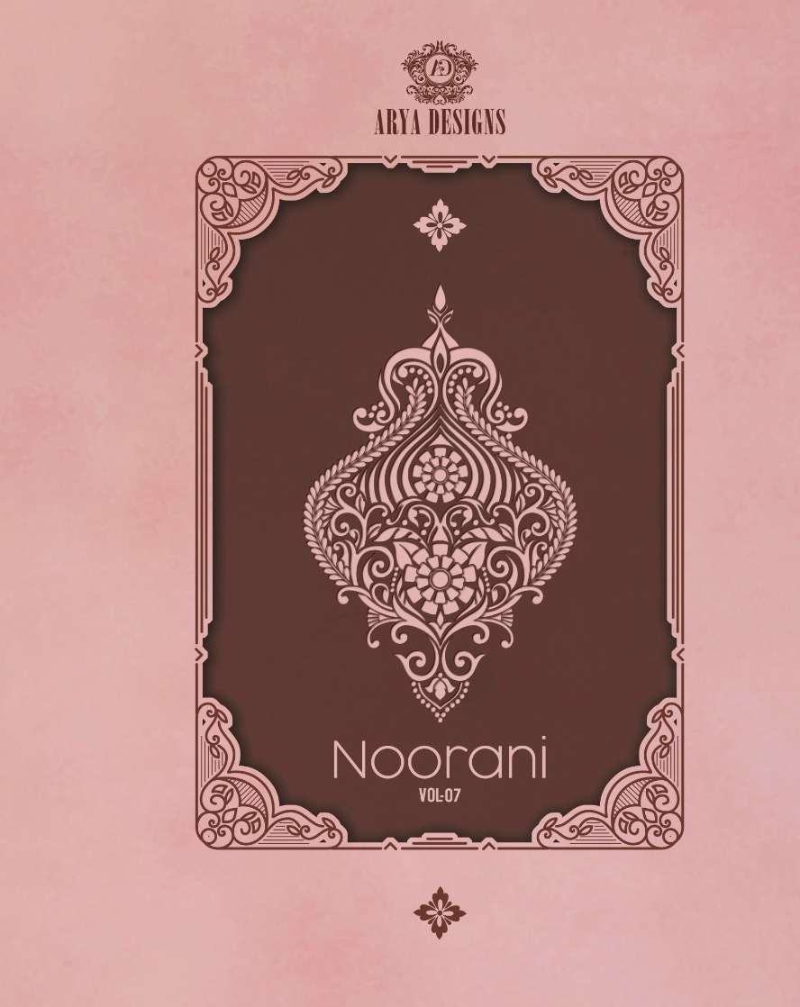 NOORANI SAGA VOL-7 BY ARYA DESIGNS 59001 TO 59004 SERIES GEORGETTE  DRESSES