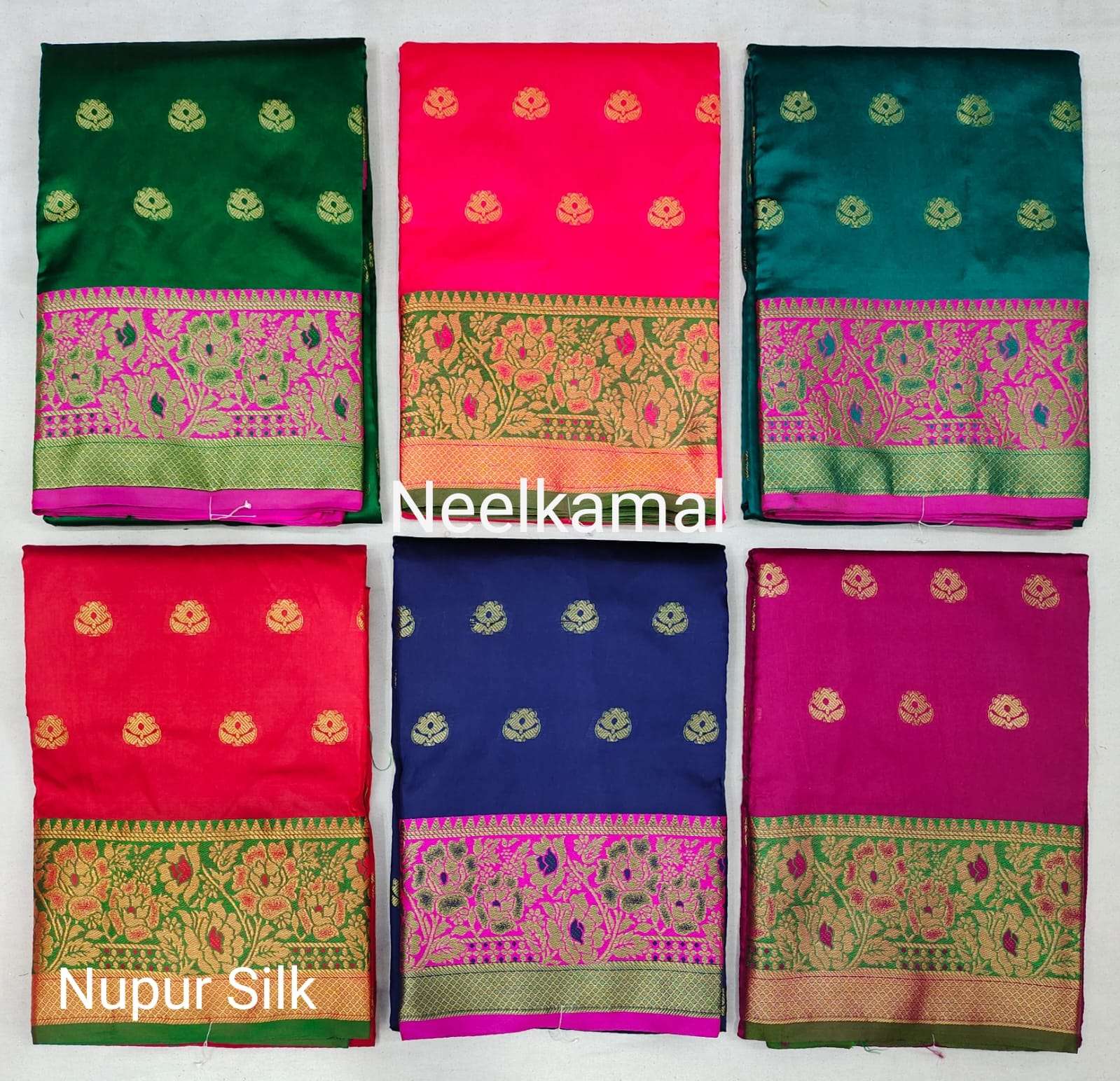 NUPUR SILK BY NEELKAMAL SAREES INDIAN LATEST DESIGNER SILK SAREES