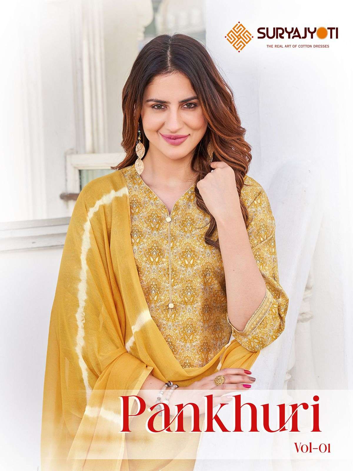 PANKHURI VOL-1 BY SURYAJYOTI 1001 TO 1010 SERIES SILK WORK DRESSES