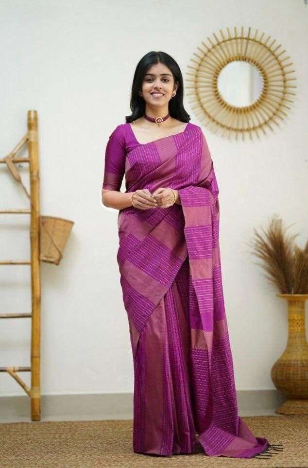 PARVATHY BY ASLIWHOLESALE FANCY SOFT LITCHI SILK DESIGNER SAREE